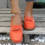 Pea Shoes Women's Spring Style 2023 New Light-Mouth Flat-Heeled Single-Color Shoes Women Women