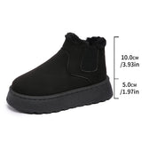 Breakj Velvet Round Head Jacket Cotton Boots 2025 Autumn And Winter New 44 Large Thick Snow Boots