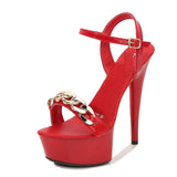 Breakj Button Buckle 13CM15CM Slippers Women's Summer Waterproof Platform Anti-Slip Platform Sexy