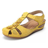 Appliques Fashion Sandals Woman 2020 Summer Hook Loops Women Wedges Women's Platform Casual Female Beach Shoes Plus