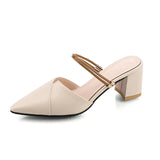 Spring And Summer New Baotou Sandals For Women Wearing Two-Word Sandals With Cool Half-Towed