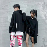 Women Sweatshirt High Street Dark Department Large Size Hooded Female Hip-hop Tide Floating Loose Couple