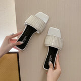 Summer Beach Shoes For Women Trend Fashion Beads Chains Fashion Footwear Elegant Sexy Party Wedding Female