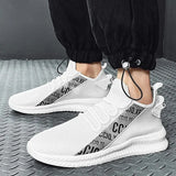 Men Sneakers White Mesh Breathable Trainers Light Running Shoes Comfortable Sports Men Shoes Dropshipping Zapatillas De