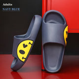 Flip Flops for Couples Smile Face Slippers EVA Fashion Slides Women's Shoes Bathroom Slipper Floor