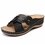 Women's Sandals Fashion Soft Durable Women Shoes Slip On Sandals Ladies Outdoor Comfty Shoes Female Flowers Sandalias