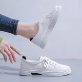 Breakj White Shoes Women 2025 Spring Model Autumn Women's Shoes Korean Version Ins Low Top Shoes Women Breathable Thick Platform Casual Single Shoes