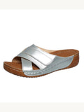 Breakj Women's Slope And Slippers 2025 Summer New Large-Size Casual Slippers Women's Thick Soles Light Cool Drag Women's