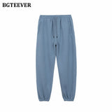 Winter Thicken Fleece Loose Women Pants Trousers 2021 Casual Drawstring Cotton Warm Female Sweatpants Ladies