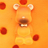 Resin Cute Animals Shoe Charms Decorations Kawaii Bow Tie Bear Shoes Buckle Accessories for Croc Jibz Kids Party Gift