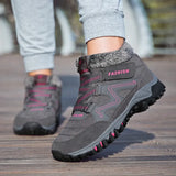 o'clock Trendy Woman Ankle Boots Winter Comfortable Warm Female Snow Shoes Outside Casual Anti-skid Wear-resisting