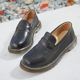 Lolita Girl Women Maid Boots Shoes Round Toe Leather Shoes Japanese JK High School Uniform Kawaii Anime