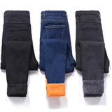 Thick Jeans Velvet Warm Women Denim Pants Elastic High Waist Slim Plus Size Trousers Pantalon Femme Skinny Jeans