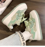 White Shoes Girls 2023 New Spring And Autumn Breathable Leisure Board Shoes Fragrant Style Student Flat Shoes Ins