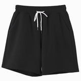 Solid Casual Tracksuit Women Sports 2 Pieces Set Sweatshirts Pullover Hoodies Suit 2021 Home Sweatpants Shorts