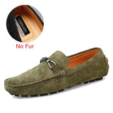 Men Casual Shoes Fashion Male Shoes Cow Suede Leather Men Loafers leisure Moccasins Slip On Men's Driving Shoes Size