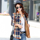 Winter New Arrivals Warm Women Plus Velvet Thicke Plaid Shirt Style Coat Jacket Woman Casual Tops Clothes Female