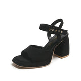 2023 Chunky High Heel Women's Sandals Platform Ankle Strap Buckle Sandals European Fashion Party Sandals Spring
