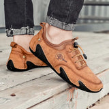 Korean Version Of The New Men's Leather Shoes In Spring Is Breathable, A Lazy Man, A Set Foot, Octopus, Fish And Beans