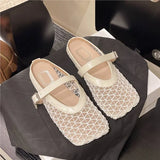 Breakj Bottom French Bag Head Half Slippers Wear Women's Shoes In The Summer Of 2025 New Mesh Breathable Soft Base Cool