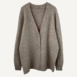 Women Autumn Winter Cashmere Sweater Cardigans Casual V Neck Batwing Long Sleeve Cardigans Female Elegant Chic