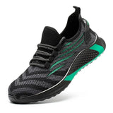 Fashion Work Boots Safety Shoes Men Steel Toe Shoes Puncture-Proof Work Sneakers Indestructible Male Shoes Adult Work