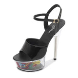 Sandals Woman Drag Queen High Heels 13-15CM Platform Ladies Sandals Open Toe Women Wedding Shoes Sandals Big Size