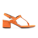 Fashion Clip Toe Sandals Thick Heel T-Belt Large-Size Women's Shoes
