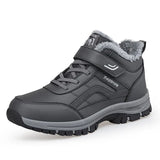 o'clock Winter Men's High Boots Outdoor Warm Lined Anti-skid Couple Shoes Fashion Casual Female Snow Boots Soft