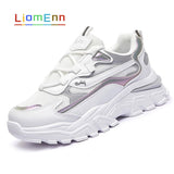 Chunky Sneakers Women Shoes High Platform White Casual Sport Shoes 2021 Spring Vulcanized Tennis Female basket