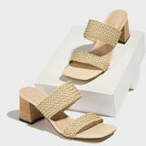 Breakj Selling Ladies Sandals Summer Refreshing Beach Holiday Fashion Casual Style Weaving Muller High