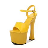 Breakj Hate Day High Nightclub Super High-Heeled Shoes Sandals Women's Work Shoes Runway Show Pole Dance Shoes Waterproof