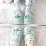 Women Shoes Flat Lolita Thick Bottom Lovely Soft Girl Lolita Round Head Shallow Mouth Low Heel Girl's