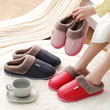 Home Slippers Women Men Winter Fur Plush Keep Warm Flat House Indoor Shoes Woman Soft Comfort Cotton Female