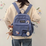 2021 NEW fashion nylon Female backpack Korean small backpack for girl Kawaii school backpacks cute shoulder bags new Women's