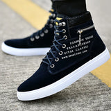 And Winter Style High Upper Shoes Korean Version Male Shoes Student Canvas Shoes Men's Casual Shoes Trend All Kinds Of Board