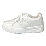 White Shoes Women's New Casual White Shoes Fashion Shoes Thick Soles, Flat Heels, Comfortable Breathable Board Shoes In The Spring Of
