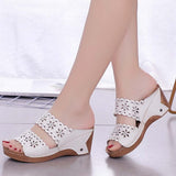 Sandals New Fashion Women Shoes Casual Lightweight Breathable Slip-on Shoes Women Wedge Platform Sneakers Sandalias