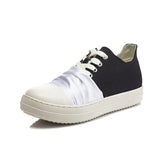 44 Chaussure Femme Women Sneakers Zipper Canvas leather Casual Shoes Mens 2022 Fashion Women Black Sneakers Ladies