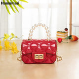 Jelly Chain Bags Pu Leather Crossbody Bags For Women 2021 Small Flap Shoulder Simple Bag Female Travel Handbags