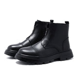 Breakj Style Retro High Bang Korean Version Go Versatile Thick Top Taller Chelsea Boots