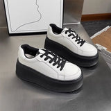 Breakj Bottom Small White Shoes Women In The Autumn Of 2025 Small High Casual Shoes Korean Trend Simple Pure Color