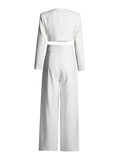 Fashion Commuting Style Suit 2025 New High-End Long-Sleeved Short Suit Jacket + High-Waisted Open-Forked Broad