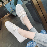 New Summer Style 2023 Trendy Girls' White Shoes Are Fashionable, Simple, Leisure, Travel, Women's Board