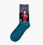 Cotton Socks Funny Oil Painting Fashion Happy Socks Night Winter Male Female Colorful Print Van Gogh Art Sock one