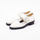 Breakj 2025 Spring New Casual Low Heel Round Head Button Lady Size Single
