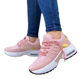 Breakj New Casual Sneakers Women's Flying Slopes And Round Head With Mesh Breathable Women's