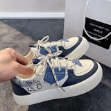 Spring And Autumn Minority Design Shoes Girls' Heart Thick-Soled Shoes Girls' Round Head Fashion Board Shoes Students' Small White