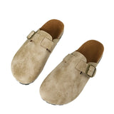 Breakj Slippers Female Lovers Cork Drag Wish Large Size Roman Shoes Casual Half Drag Lazy Shoes