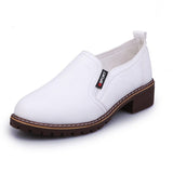 2020 New Style Spring Autumn Women Shoes Round Toe Oxford Shoes Woman PU Women Bullock Shoes Free